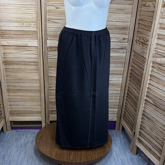 Saint Germain Black Tan Jacket Skirt Pants Vest Exotic Design Vintage Size XL - Picture 11 of 15